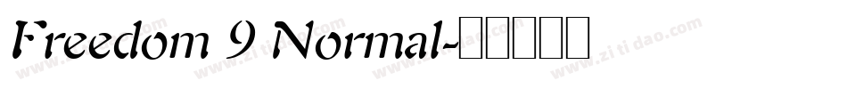Freedom 9 Normal字体转换